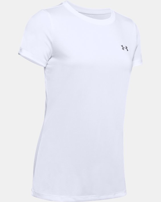 เสื้อยืด UA Tech™ สำหรับผู้หญิง in White image number 5